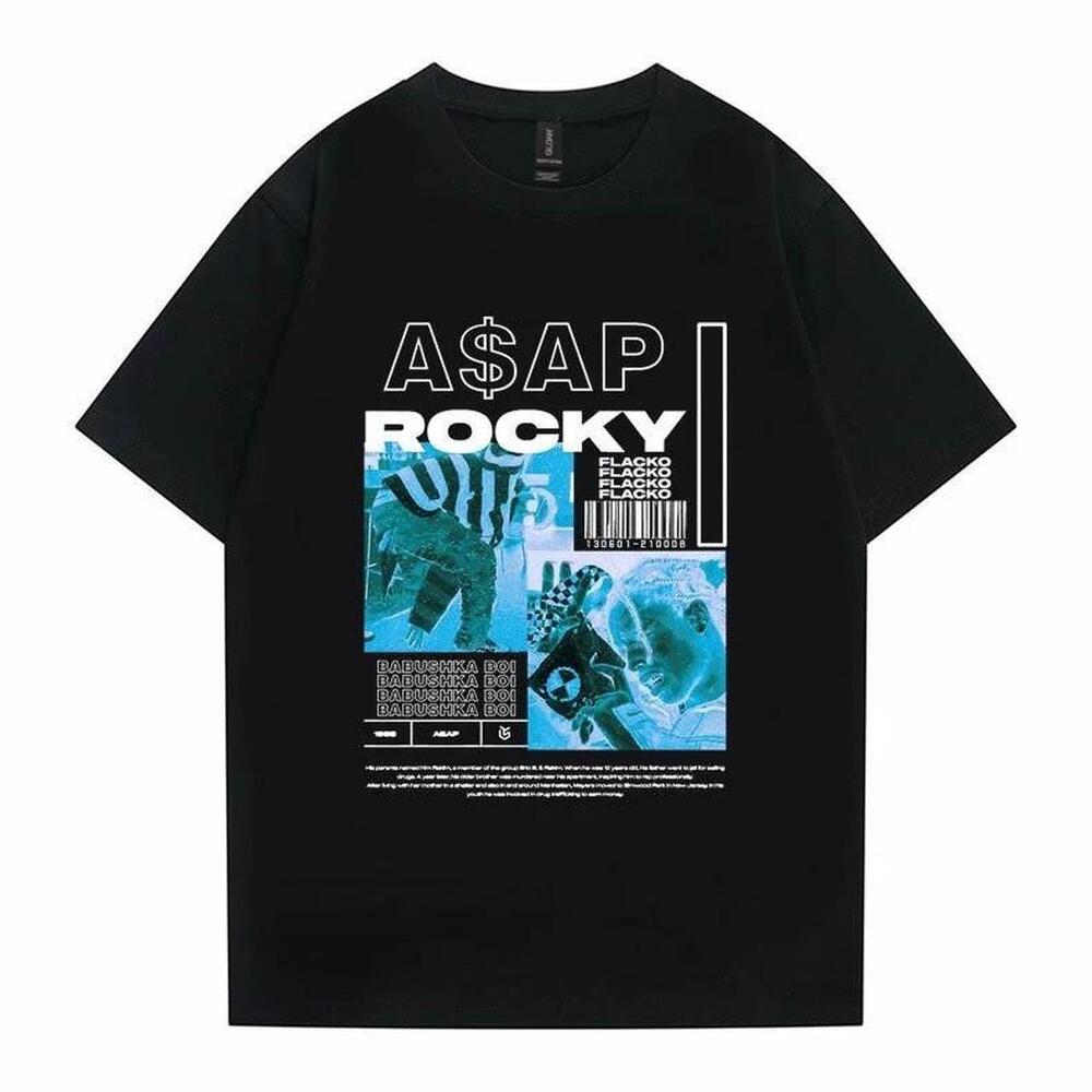 Black Asap Rocky Graphic Tee